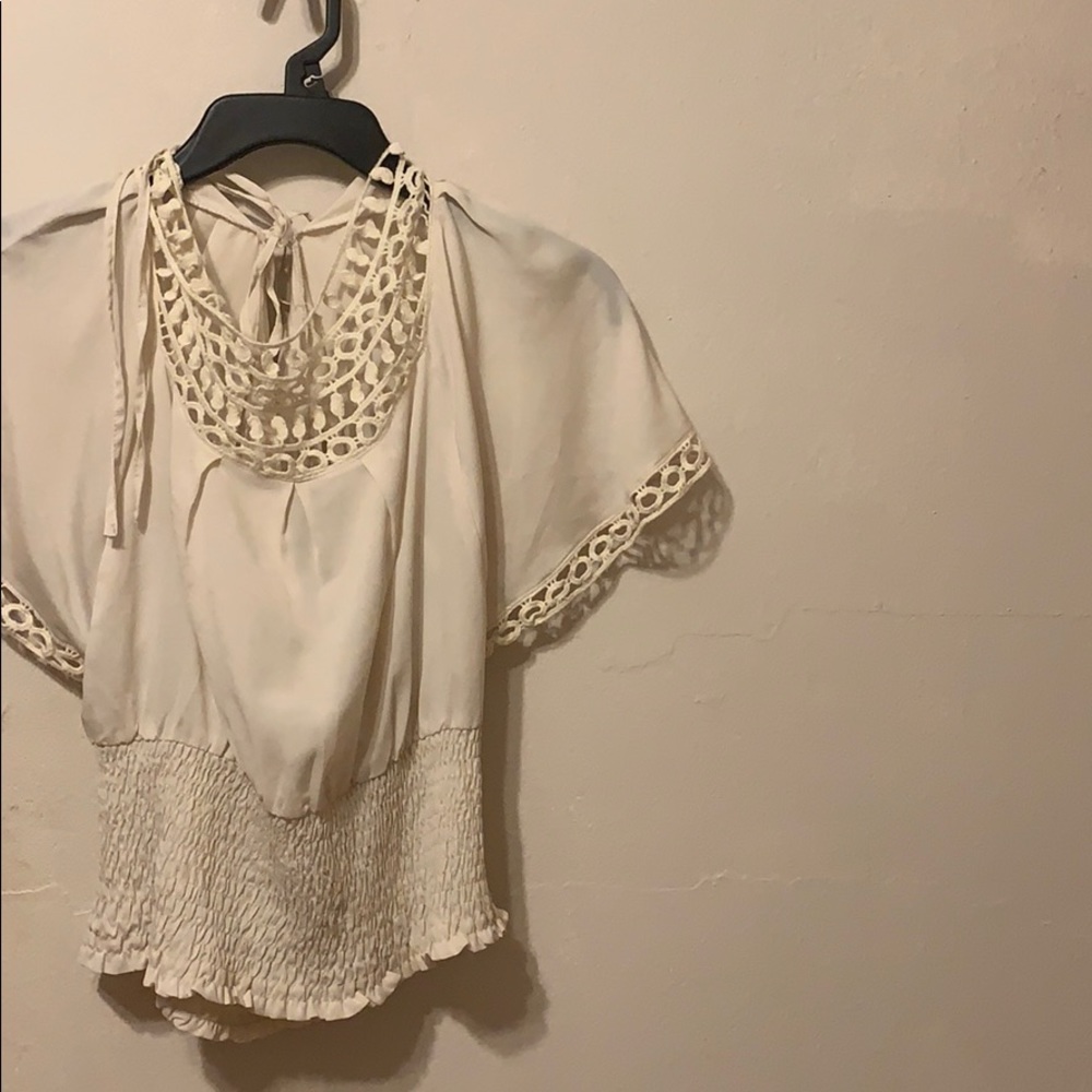 Cream blouse